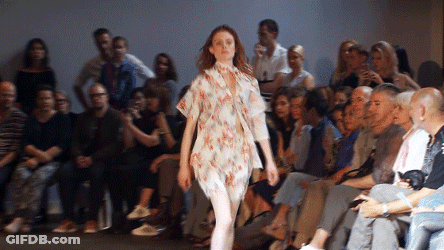 Model Walking Fast Symphony Of Motion GIF