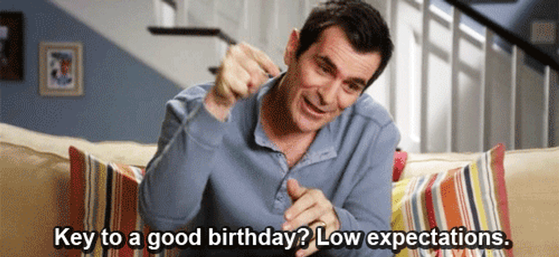 Modern Family Birthday Expectations GIF