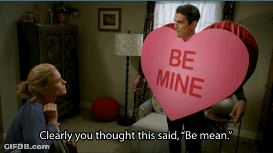 Modern Family Clearly Be Mean GIF