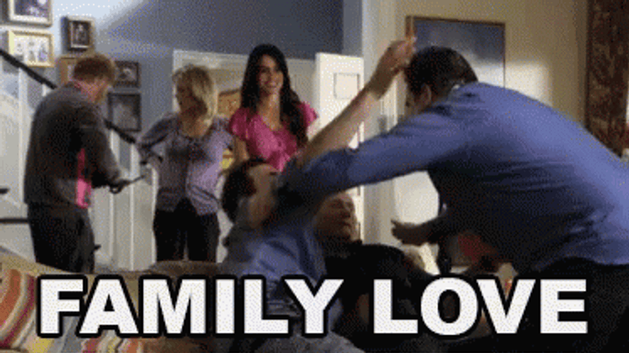 Modern Family Love Hug Reaction GIF