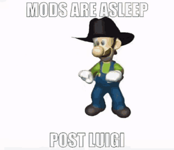 Mods Asleep Post Luigi GIF