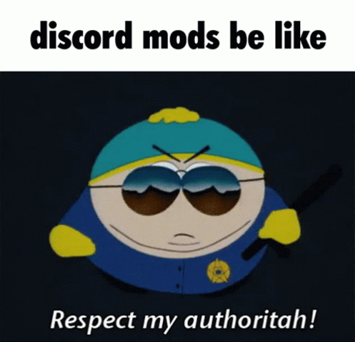 Mods Respect My Authority GIF