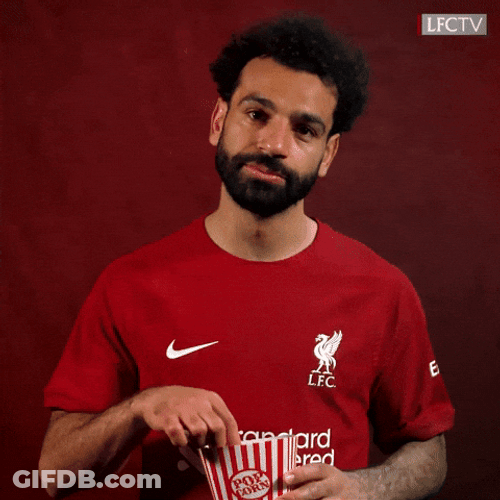 Mohamed Salah Eating Popcorn GIF