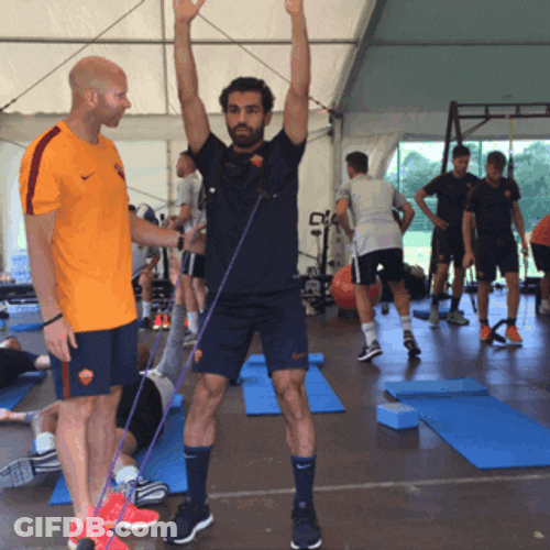 Mohamed Salah Gym Training GIF