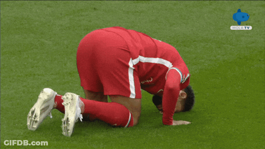 Mohamed Salah Head On The Ground GIF