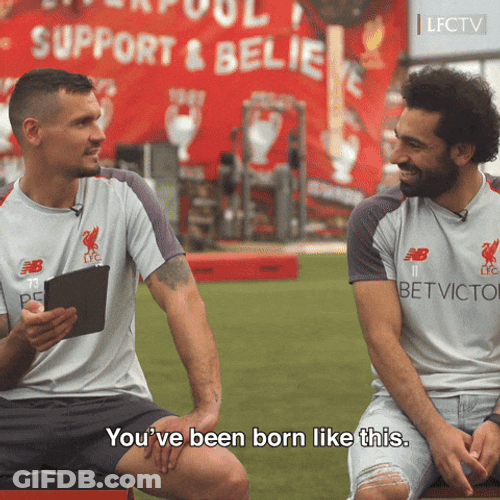 Mohamed Salah Talks With Teammate GIF