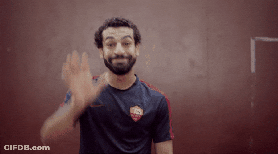 Mohamed Salah Waving GIF