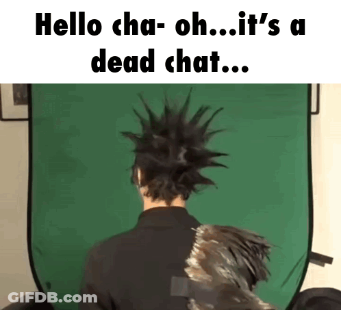 Mohawk Man Hello Cha Oh It's Dead Chat GIF