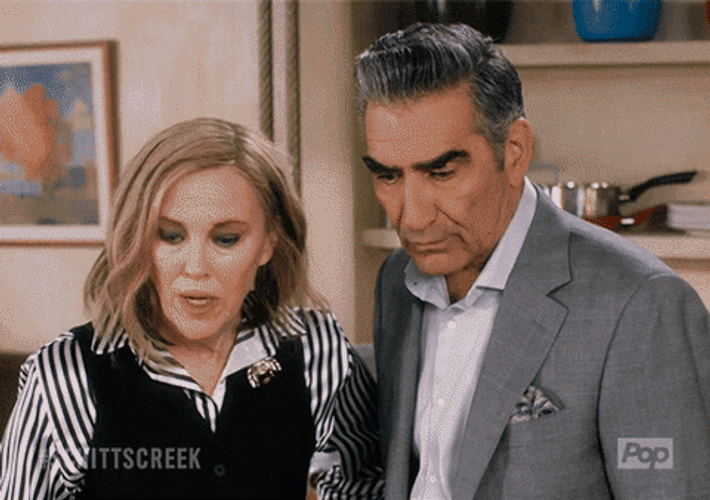Moira Rose And A Man GIF