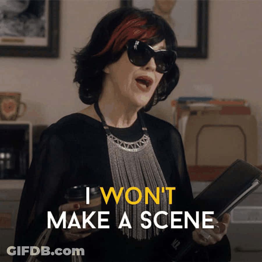 Moira Rose Don't Make Scene GIF