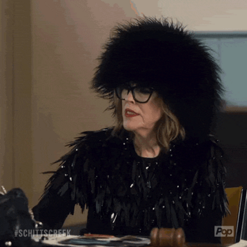 Moira Rose Hand Clap GIF
