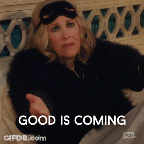 Moira Rose In Bed GIF