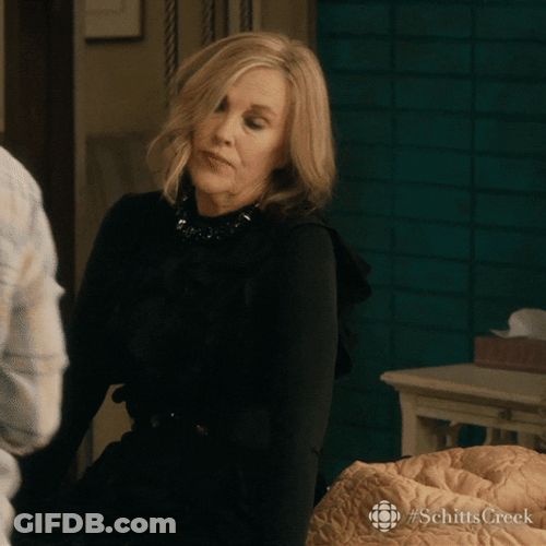 Moira Rose Lay Bed GIF