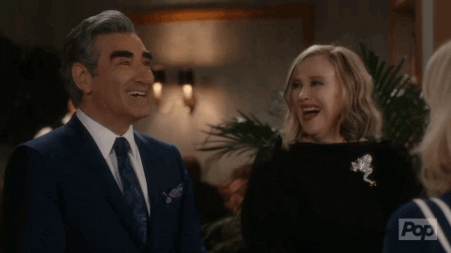 Moira Rose Smile Wide GIF