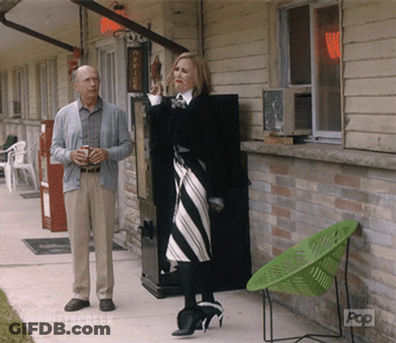 Moira Rose Walk GIF