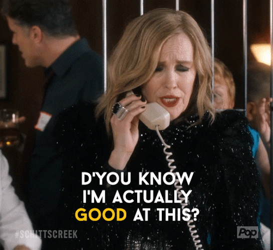 Moira Rose Worried Expression GIF