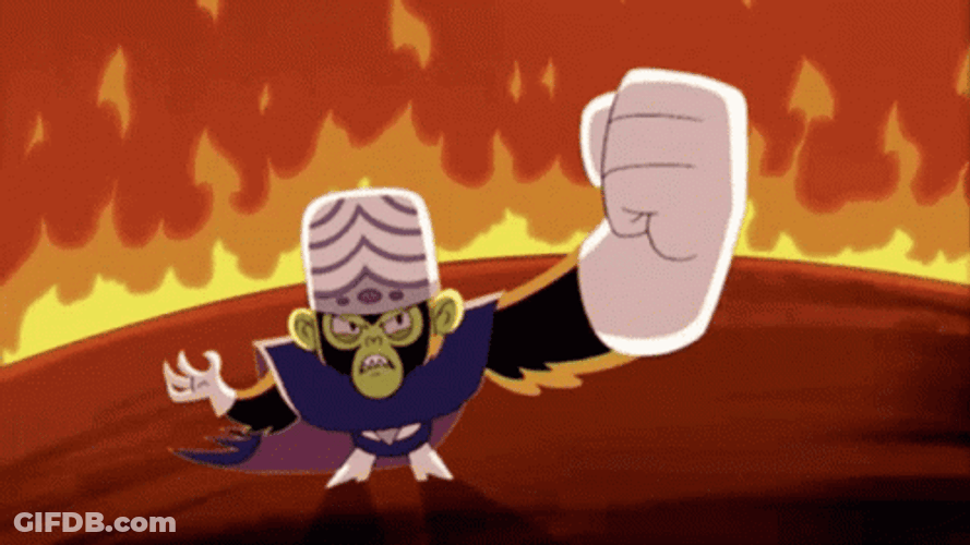 Mojo Jojo From Powerpuff Girls Shake Fist GIF