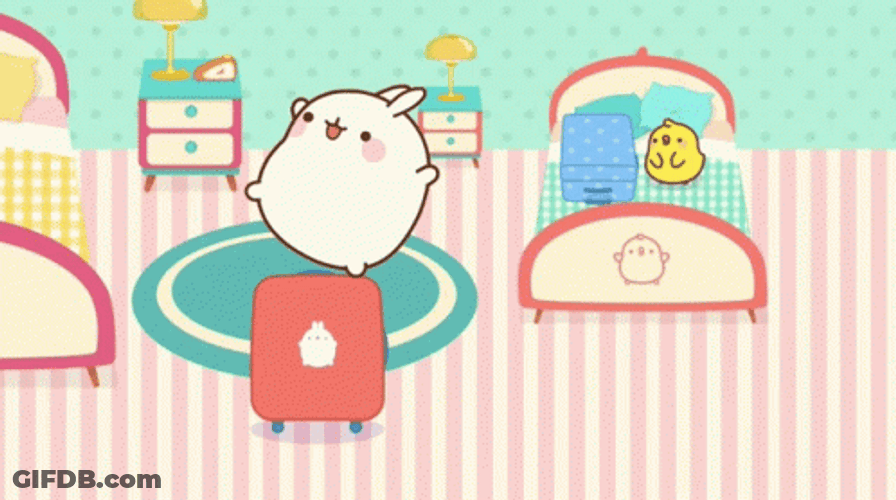 Molang And Piu Piu Fell Down GIF