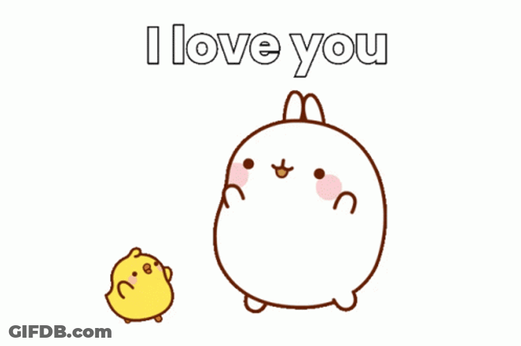 Molang And Piu Piu Love Each Other GIF