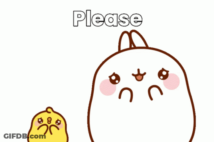 Molang And Piu Piu Pleading GIF