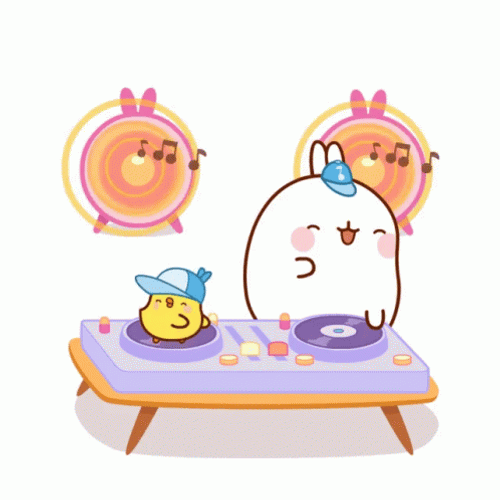 Molang And Piu Piu Singing GIF
