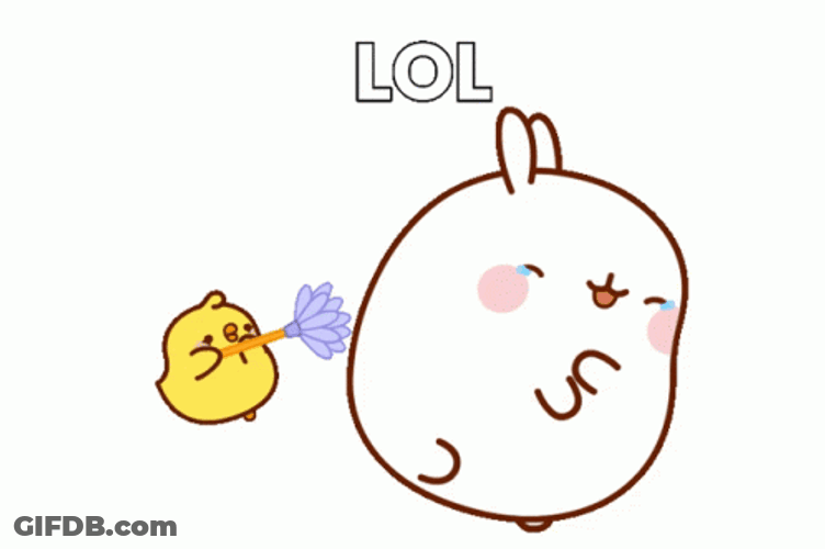 Molang And Piu Piu Teasing GIF