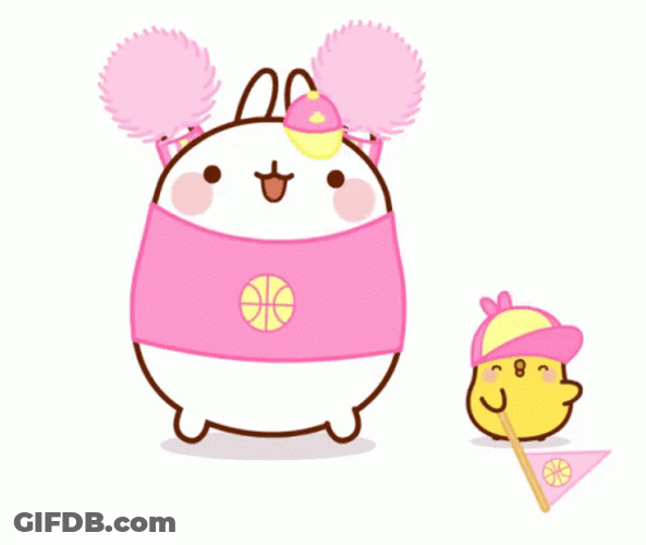 Molang Cheering Go Sports GIF
