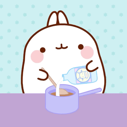 Molang Cute Cooking GIF