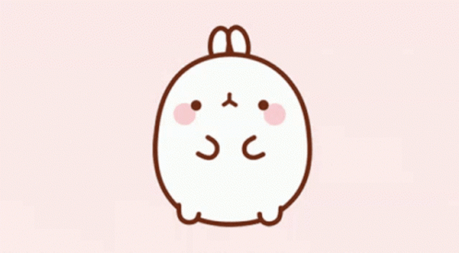 Molang Kawaii Hello Wave GIF