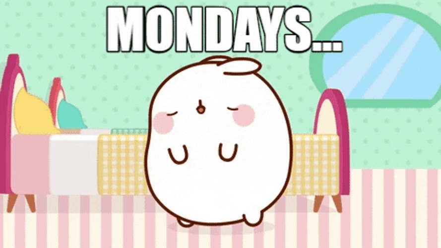 Molang Mondays Yawn GIF