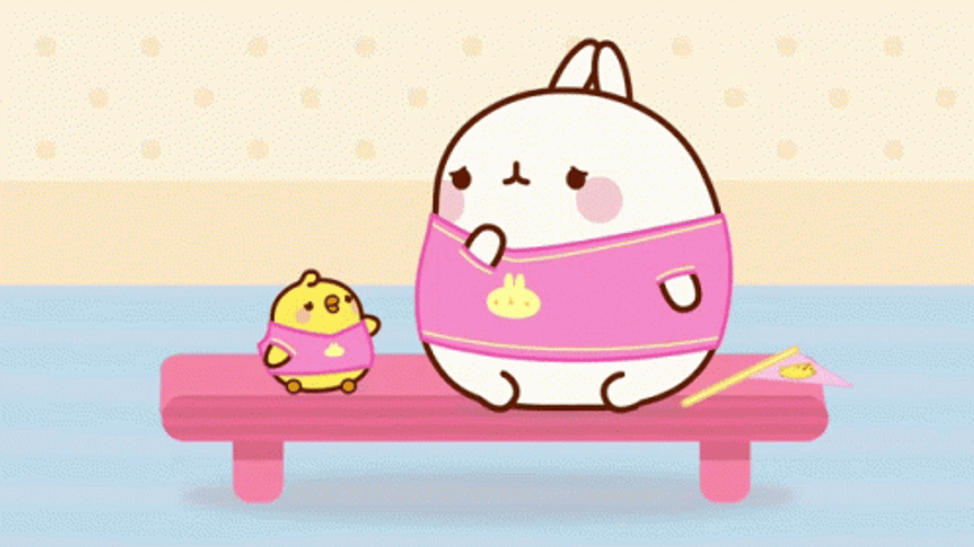 Molang Piu Piu Hug GIF