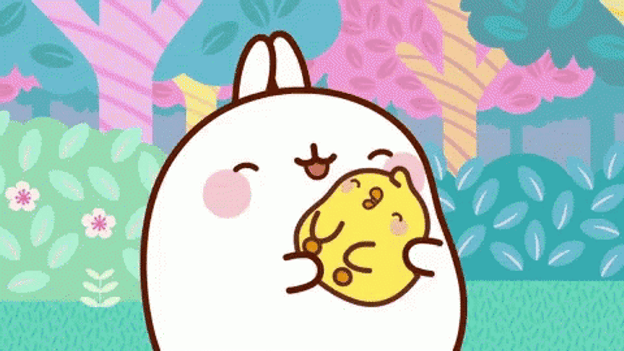 Molang Piu Piu Hug GIF