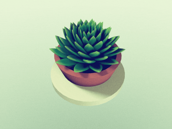 Molded Wax Agave Plant GIF