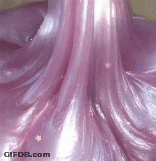Molding Shiny Violet Slime GIF