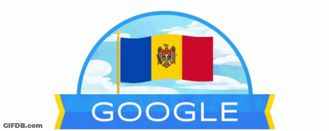Moldova Waving Flag Google GIF