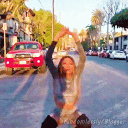 Molly Monae Get Low On The Street GIF