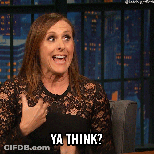 Molly Shannon Ya Think Duhhh GIF