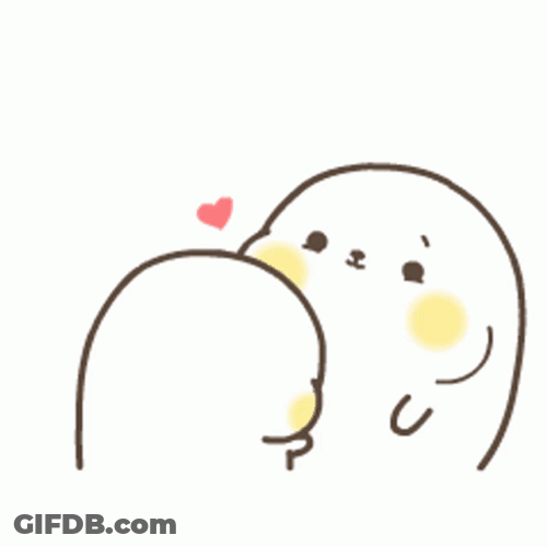 Mom And Baby Bouncing Seals Hug GIF