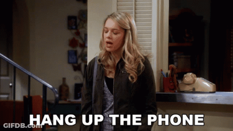Mom Show Violet Plunkett Hang Up The Phone GIF
