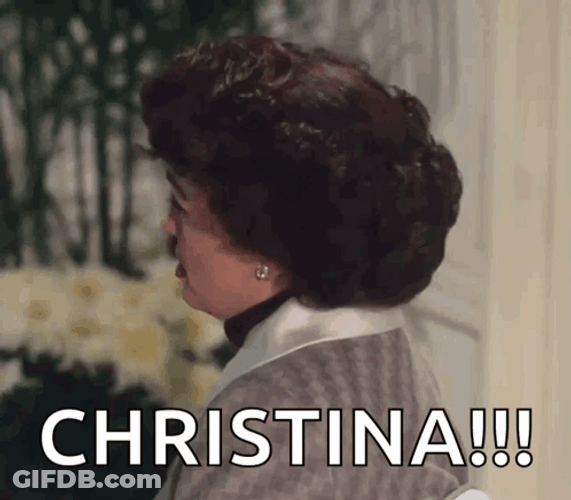 Mommie Dearest Christina Crawford Head Turn GIF