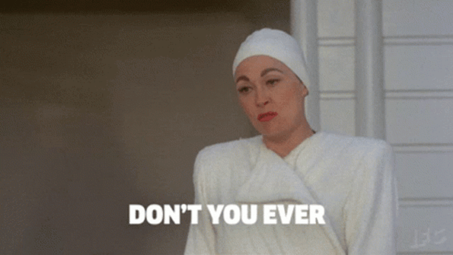 Mommie Dearest Faye Dunaway All White GIF