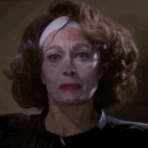 Mommie Dearest Faye Dunaway Cross Eyes GIF