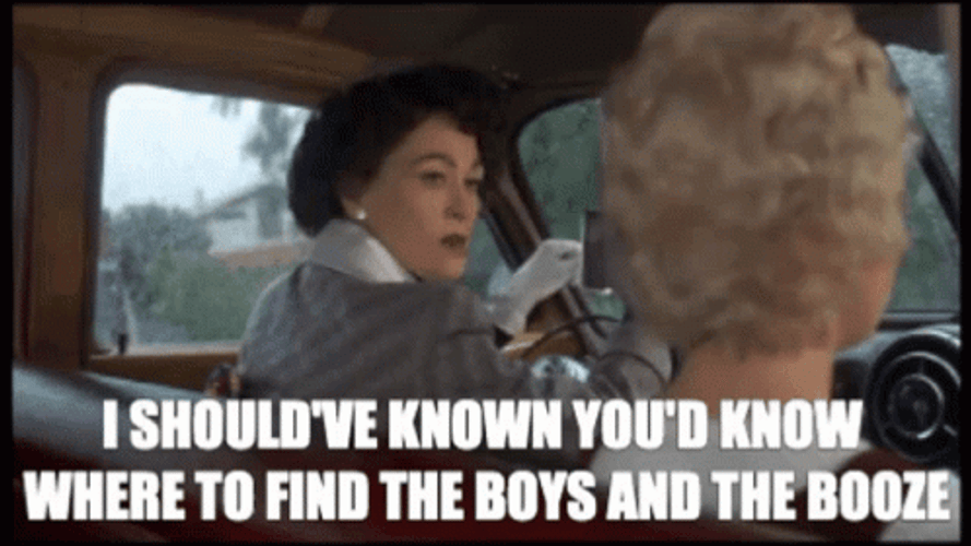Mommie Dearest Joan Crawford Driving GIF