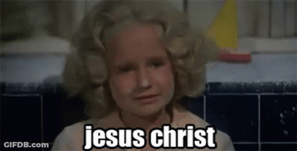 Mommie Dearest Liitle Blonde Kid GIF