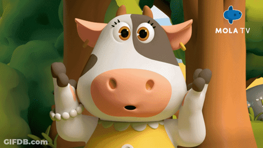 Mommy Moo Is Confused GIF
