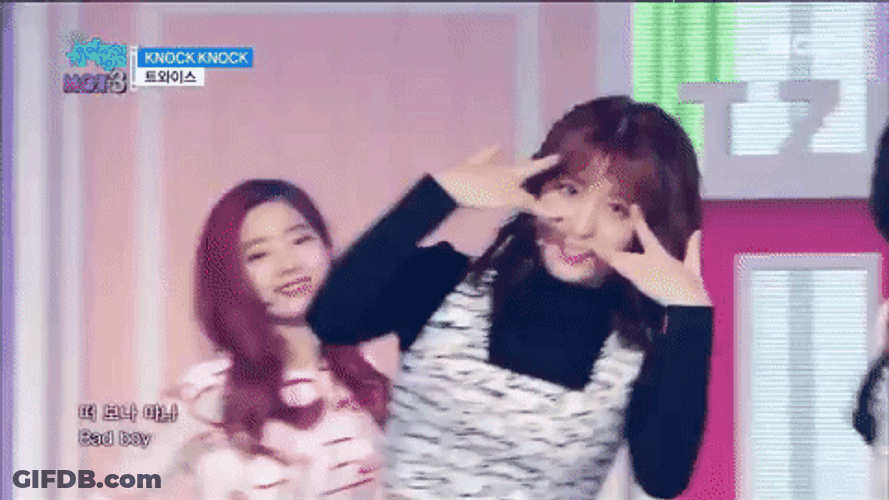 Momo Twice Knock Knock Dance GIF