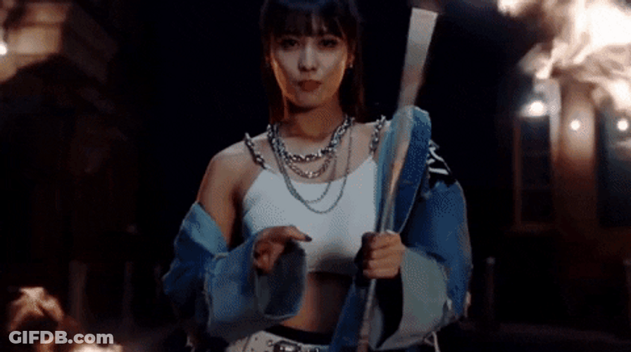 Momo Twice Yes Or Yes Fire GIF