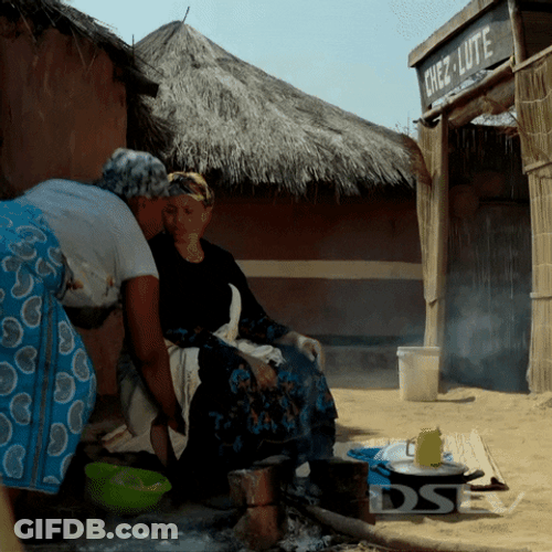 Moms From Zambia Funny Fight GIF