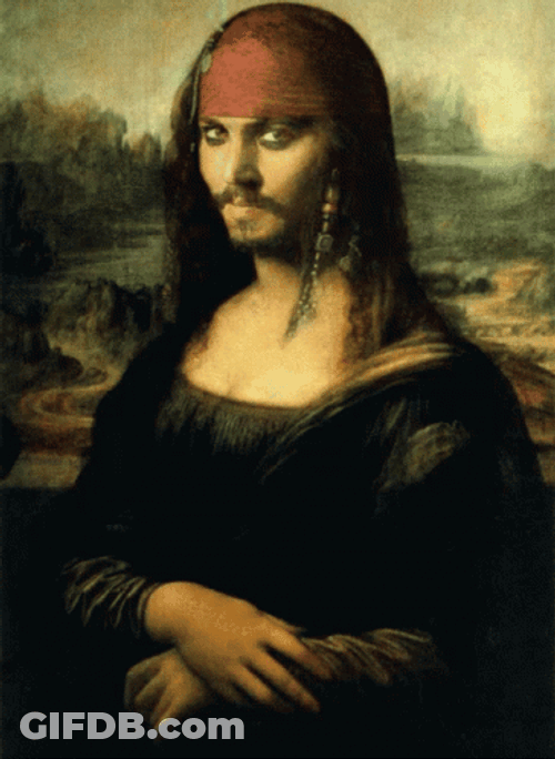 Mona Lisa Painting Meme Hey What's Going On GIF