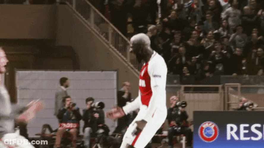 Monaco Football Players Hug GIF
